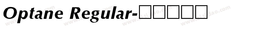 Optane Regular字体转换